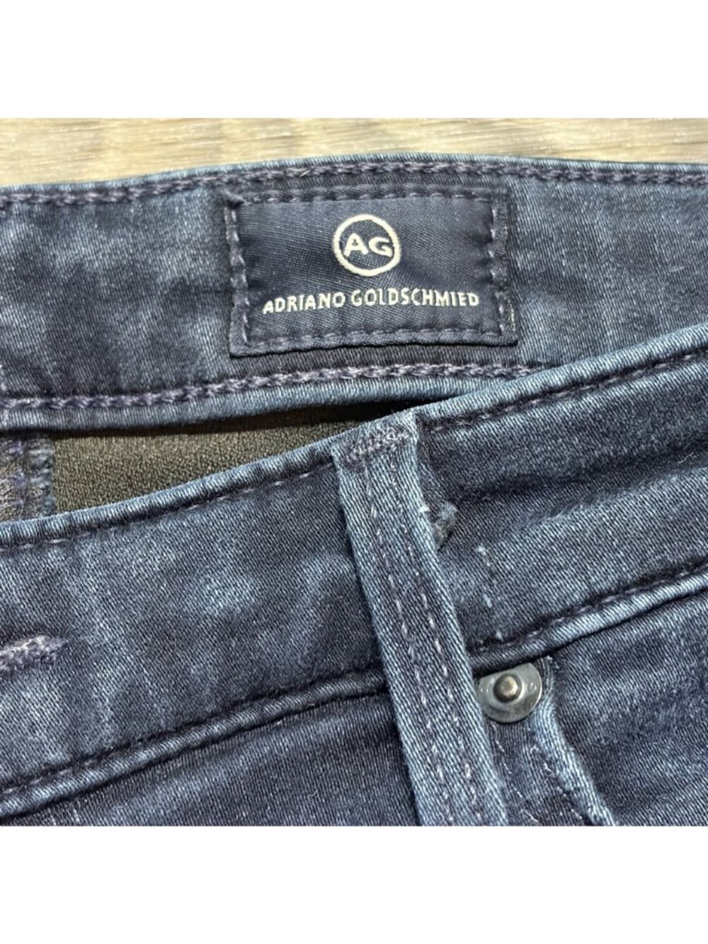 AG Adriano Goldschmied Prima Mid Rise Cigarette Skinny Jeans 28R Dark Wash USA - Picture 7 of 12